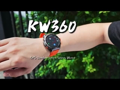 KW360 AMOLED GPS & AI Smartwatch avec activité en temps réel et suivi du sommeil AI Q&A 5ATM imperméable à l'eau