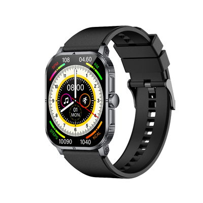 Smartwatch TFT noir HD Affichage élégant Horloge de fitness résistante à l'eau