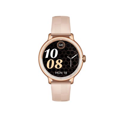 IP68 KW60C GPS Traceur de mouvement 1.19 pouces écran rond Smartwatch de mode pour la santé et la surveillance du sommeil des femmes
