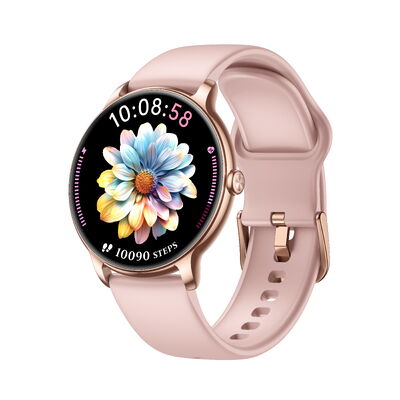 Montre connectée pour femmes KW326 ultra-mince avec écran AMOLED et appels Bluetooth